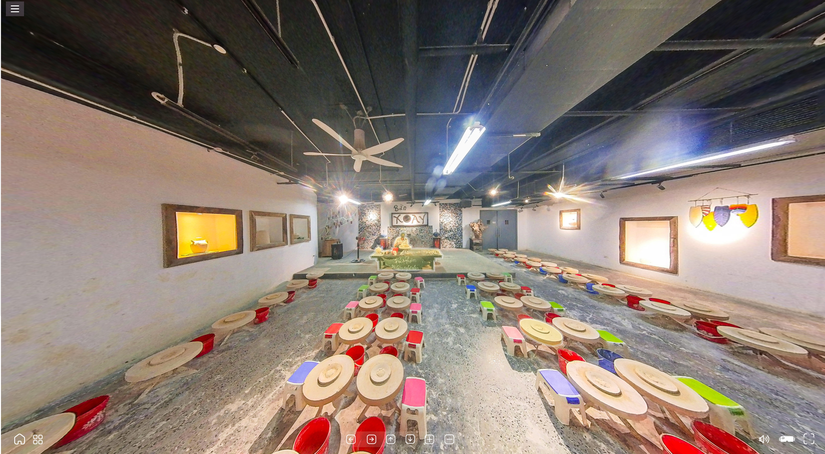 Không gian trải nghiệm làm gốm tại Bảo tàng Gốm